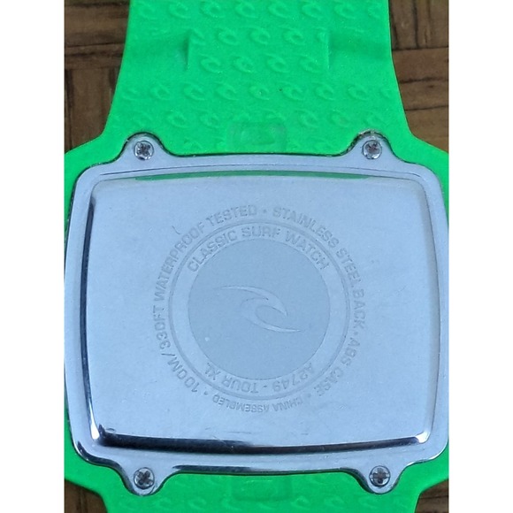 Men's Rip Curl Classic Surf Watch "Tour XL" Black Silicone Analog - New Battery - Picture 4 of 4